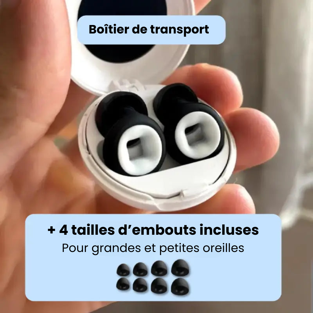 1 + 1 set OFFERT – Bouchons d’oreilles moto – 27 dB