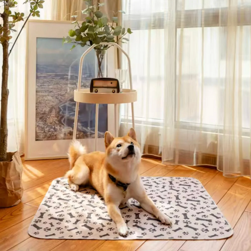 Tapis hygiénique, absorbant et lavable pour chiens et chiots